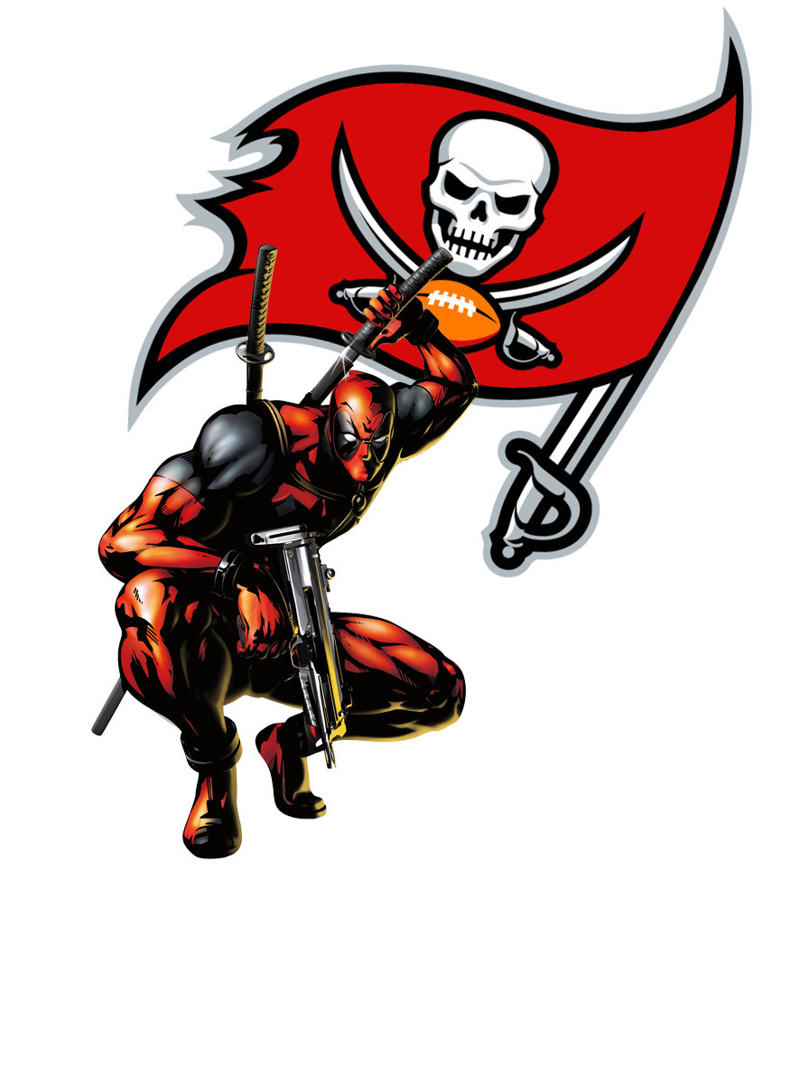 Tampa Bay Buccaneers Deadpool Logo vinyl decal